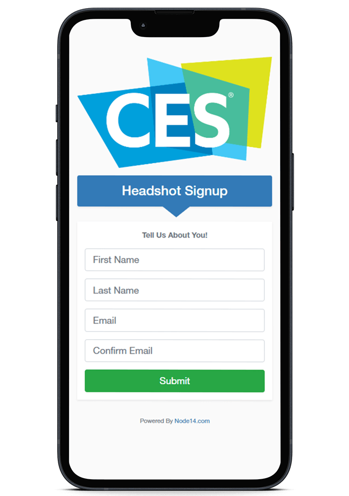 Headshot Software Signup Forms